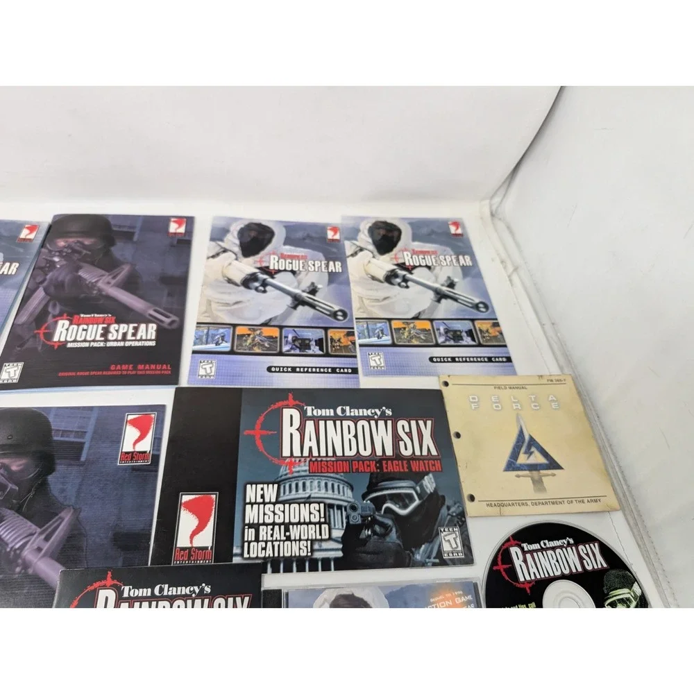 Tom Clancy's Ghost Recon & Rainbow Six PC Game Lot Rogue Spear‎ & More VTG